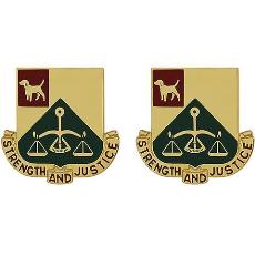 175th Military Police Battalion Unit Crest (Strength and Justice)